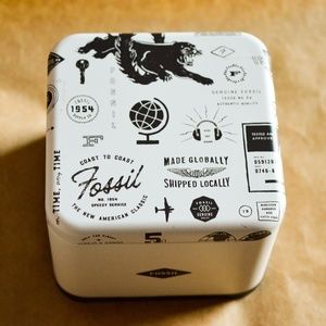 Black & White Tin Box | Fossil
